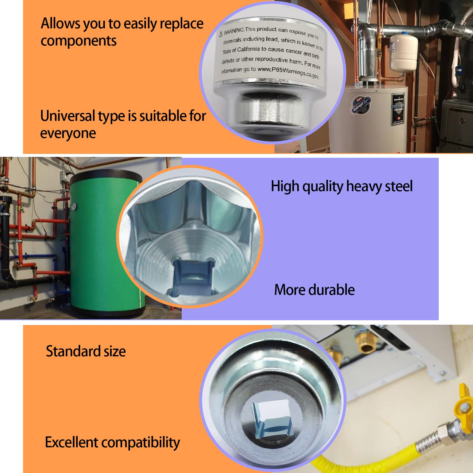 Mua 2024 Upgraded 09951 Water Heater Element Socket Suitability 1/2Inch for RV Electric Water