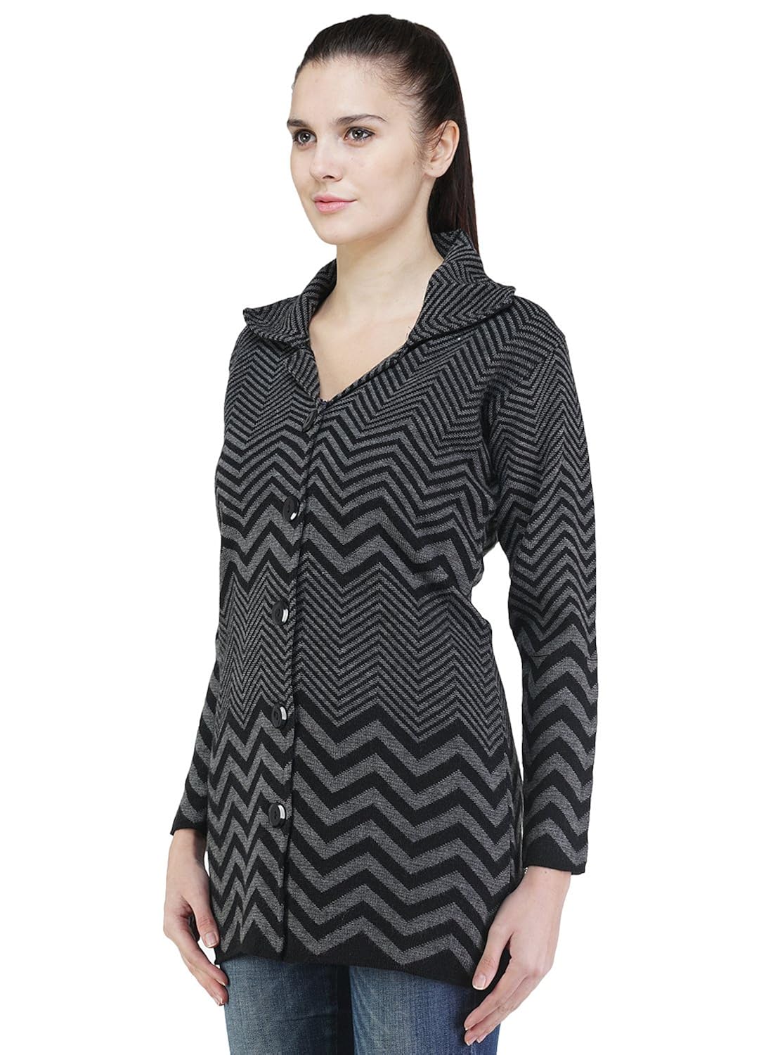 montrex black color stylish women cardigans
