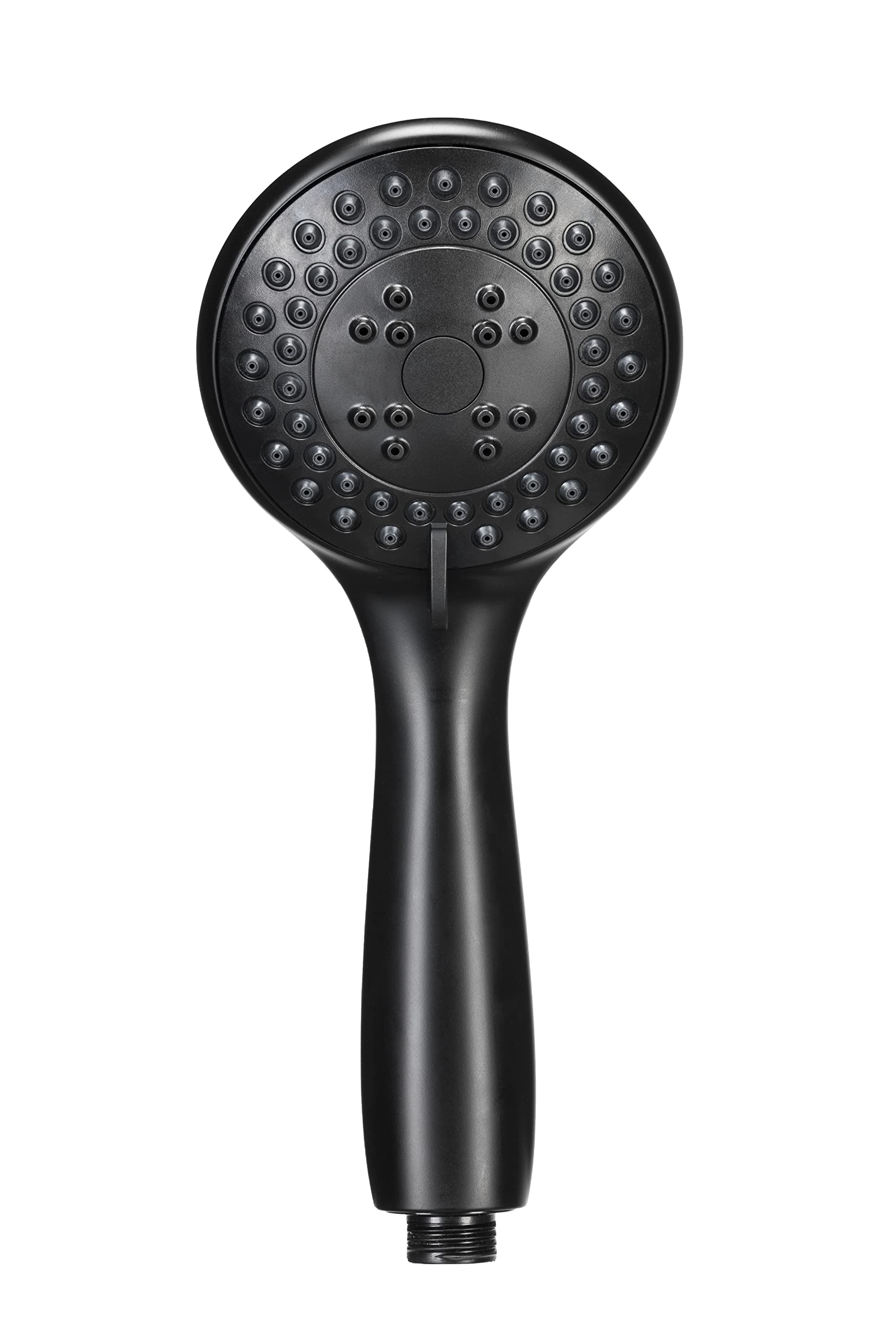 Croydex Nero 3 Function Matt Black Shower Head - Eco Water Saving, Low Pressure, Easy to Install, Large Shower Head, Rub Clean Nozzles
