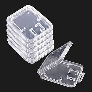 Estuche para Tarjetas de SD,24 Pcs Transparente Forros para ...