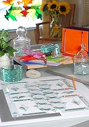 5" x 5" Beveled Glass Square - 10 Pieces