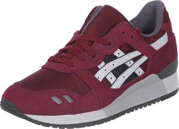 ASICS Tiger Gel-Lyte III 1990 Ltd Burgundy White 47: Amazon.fr: Chaussures  et Sacs