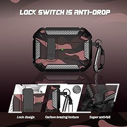 RFUNGUANGO for AirPods Pro Case Cover with Cleaner