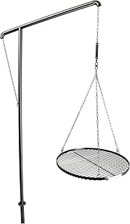 Grillrost.com Das Original Grillgalgen aus Edelstahl V2A - Höhe 2,3m - Gartengrill/BBQ/Schwenkgrill/Schwenker