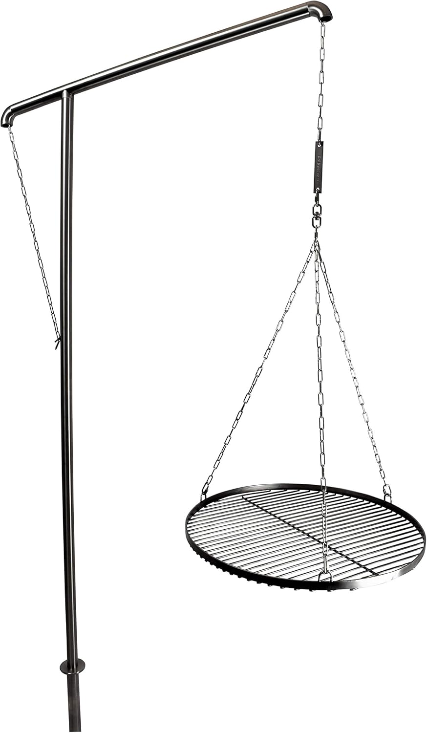 Grillrost.com Das Original Grillgalgen aus Edelstahl V2A - Höhe 2,3m - Gartengrill/BBQ/Schwenkgrill/Schwenker