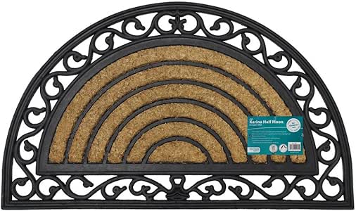 Tappetino In Fibra Di Cocco Ecologico JVL Con Supporto In Lattice - 45x75 Cm - Antiscivolo E Biodegradabile