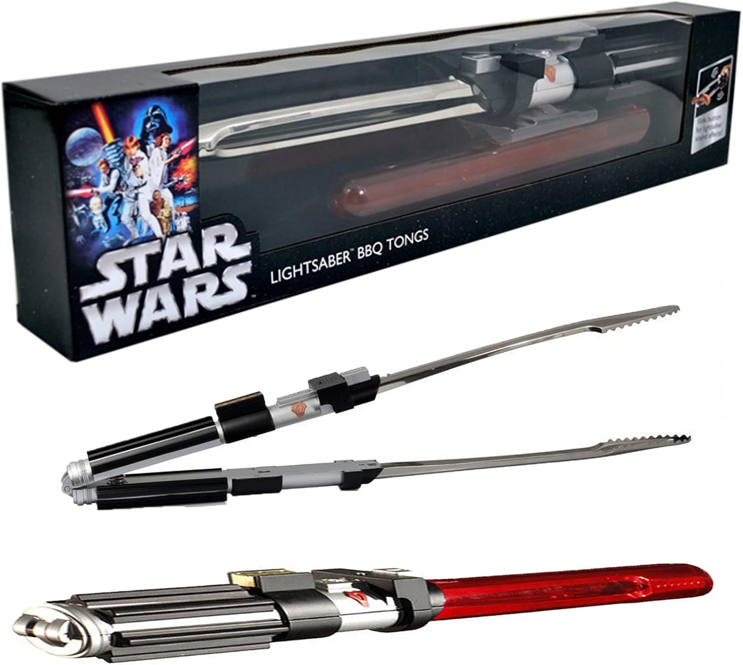 star wars lightsaber bbq tongs