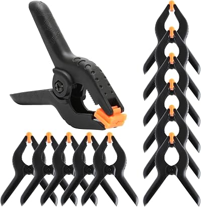 Juibao 12Pcs 3 Inch Nylon Spring Clamps Heavy Duty Woodworking Clips