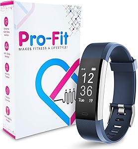 Pro-Fit Active VeryFitPro Fitness Tracker IP67 Waterproof Activity Tracker Heart Rate Sleep Monitor (ID115 Plus HR)