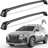 Roof Rack Cross Bars for Hyundai Tucson SEL/N Line/Limited 2016-2026 | Flush Side Rails, Lockable Heavy Duty Rooftop Aluminum Roof Rails Crossbars Luggage Accessories