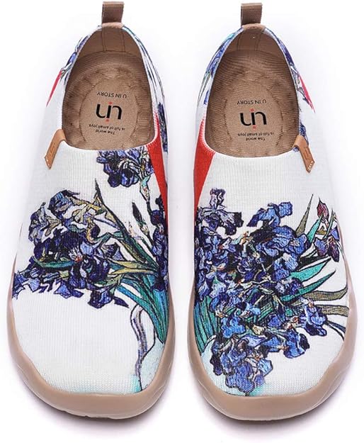 UIN Women�s Slip On Flats Cute Casual Fancy Knit Art