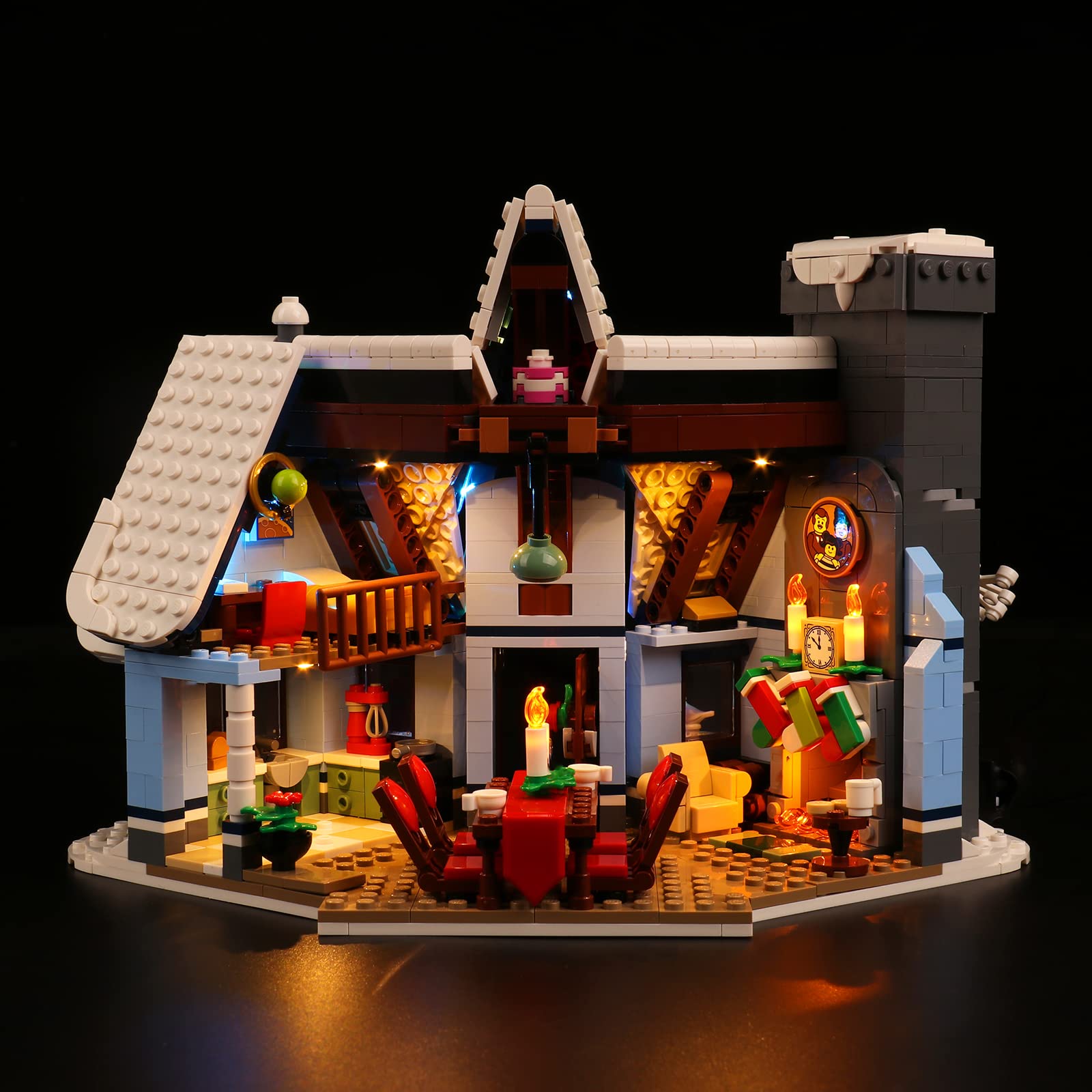 Led Light Kit for Lego Santa’s Visit, Led Lighting Set for Lego 10293 Santa’s Visit - Not Include Models, Just Light Set (Music Version)