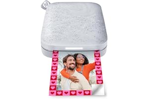 HP Sprocket Portable 2x3 Instant Photo Printer (Luna Pearl) Print Pictures on Zink Sticky-Backed Paper from Your iOS & Androi