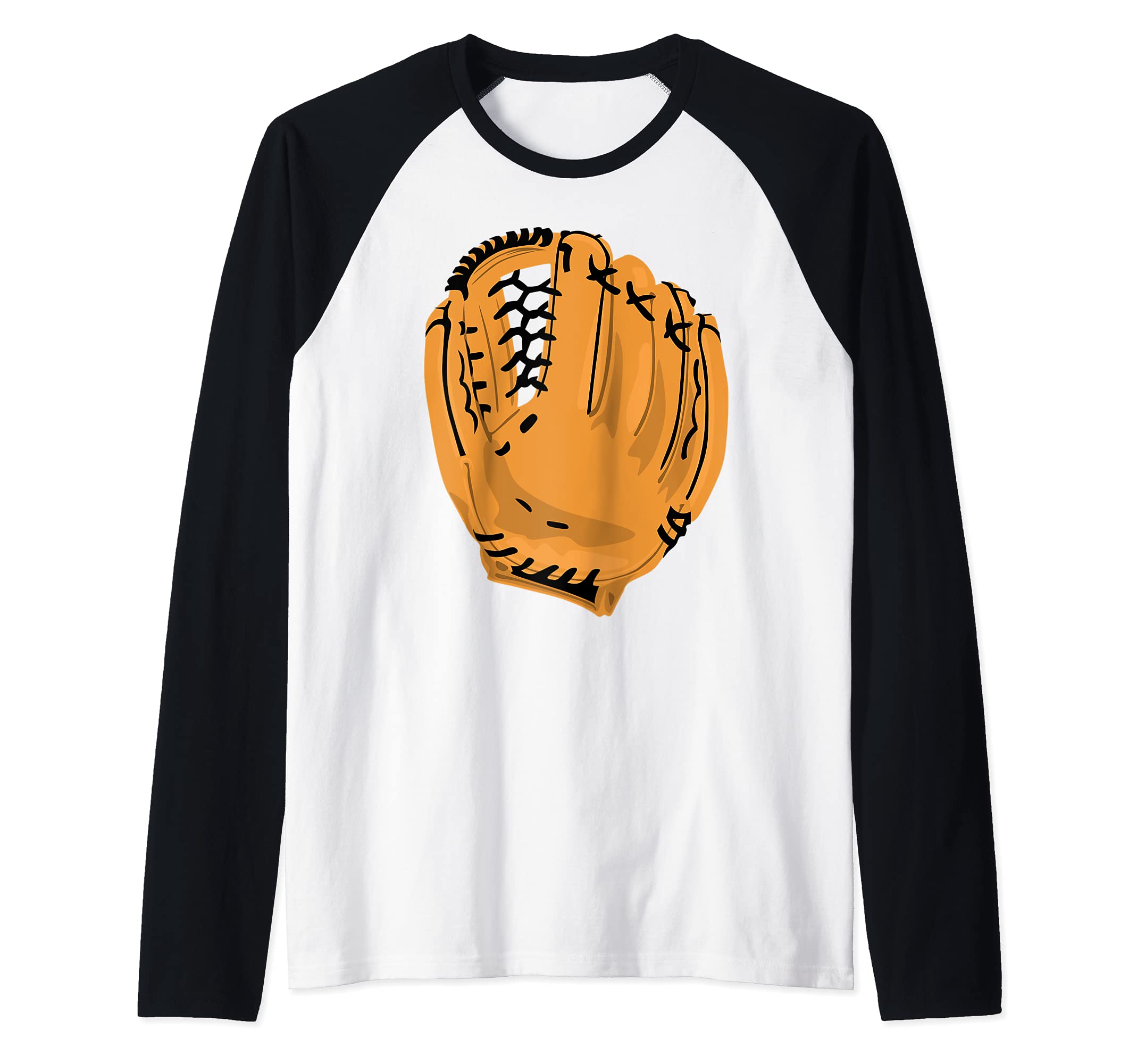 Baseball Softball Glove Raglan Baseball Tee