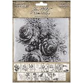 Tim Holtz Idea-ology Collage Paper, Serendipity (TH94365) | 5" x 6" Collage Paper | For Decoupage and Mixed Media | 30 Pieces