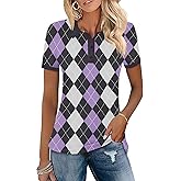 LOMON Womens Golf Polo Shirts Short Sleeve Collared Tops Lightweight Moisture Wicking Tennis Activewear S-XXL