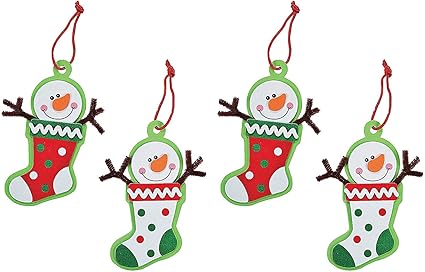 Download Amazon Com Snowman Christmas Ornament Kits Set Of 24 Christmas Crafts For Kids PSD Mockup Templates