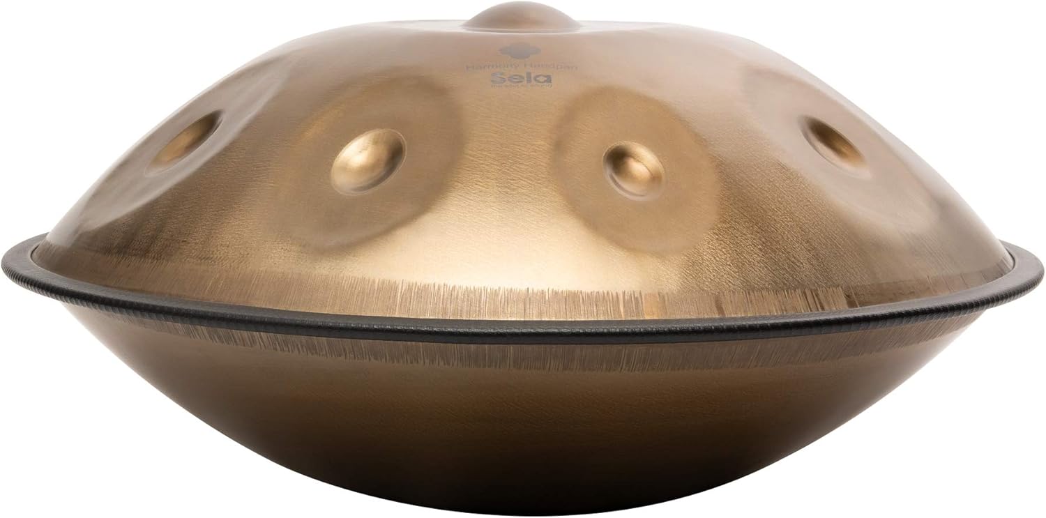Sela SE 201 Harmony Handpan D Kurd Stainless Steel, including padded nylon bag and cotton gloves, steel drum, handmade - Image 5