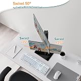 ELIVED Dual Monitor Stand Freestanding Arm 13-32 Inch VESA 75x75/100x100 view 4