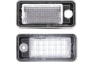 NSLUMO A3 A4 Led License Plate Light LED Rear Tag Lamp Car Number Light Replacement for Au-di A3 S3 A4 S4 A6 C6 S6 A8 S8(d3) Q7 Rs4 Rs6 18smd Canbus 8E0807430B