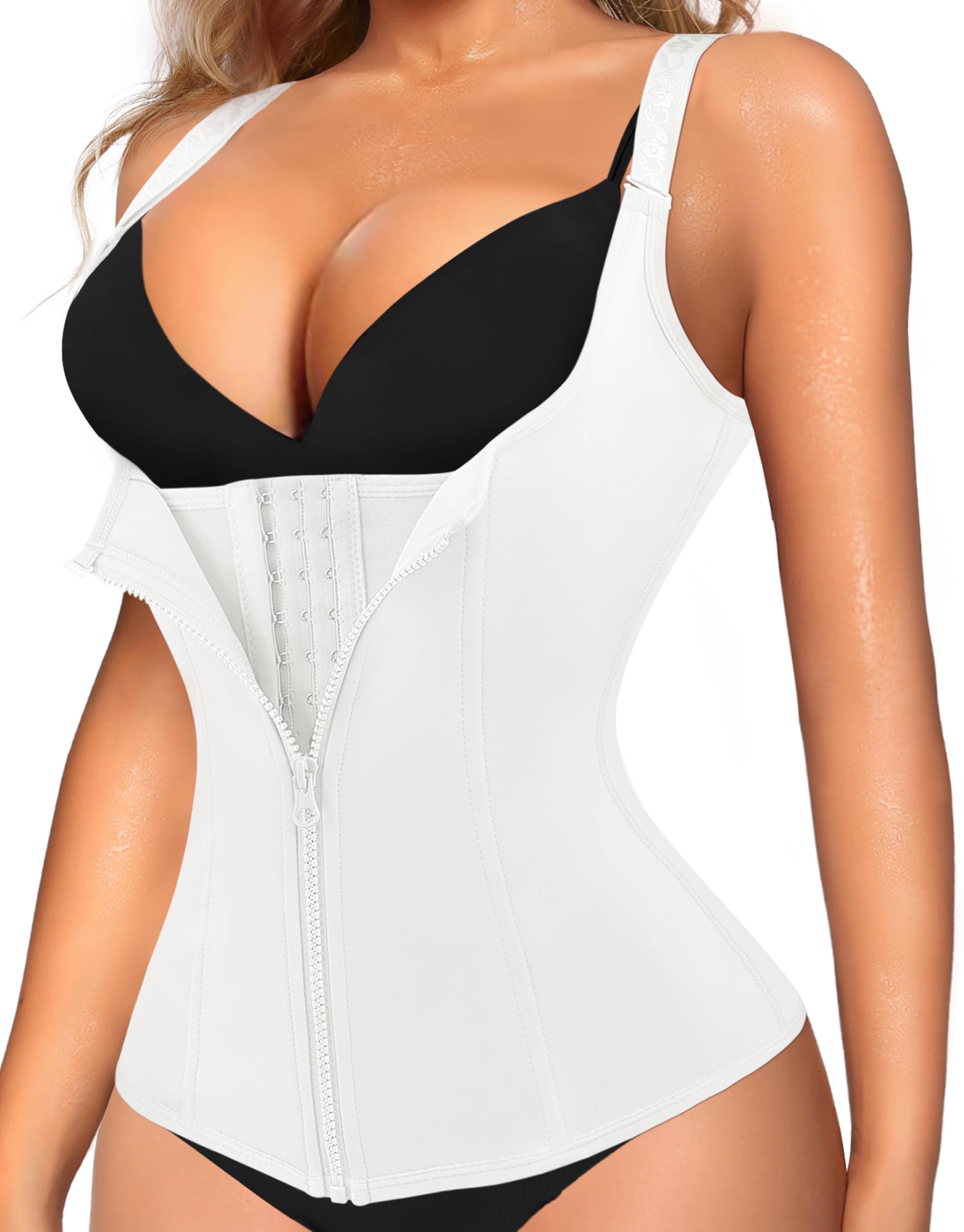 Women Long Sleeve Corset Waist Trainer Body Shaper Tummy Control Shapewear Bodysuit Slimming Girdle