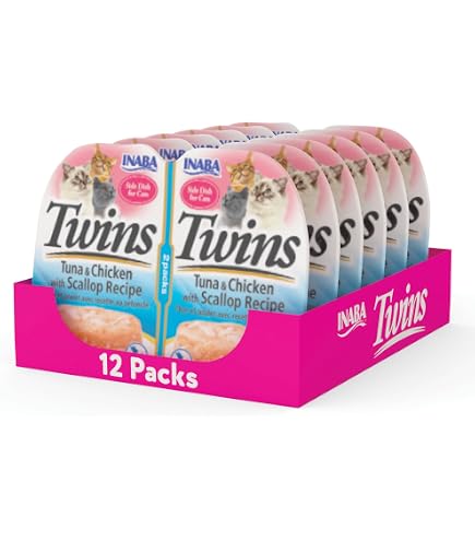 Amazon.com : INABA Twins for Cats, Shredded Chicken & Broth Gelée
