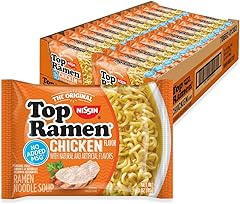 Nissin Top Ramen Noodle Soup, Chicken, 3 Ounce (Pack of 24)
