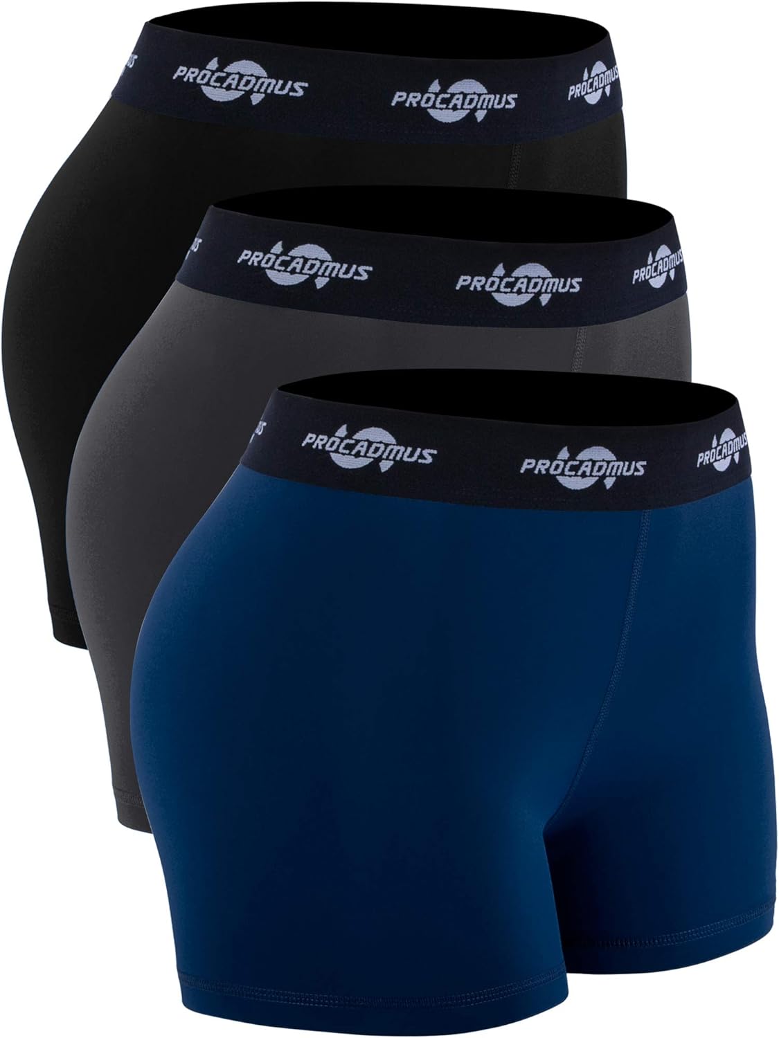 CADMUS Women's Spandex Volleyball Shorts 3" Workout Pro Shorts: Clothing