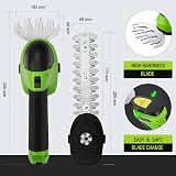 WORKPRO 2 in 1 Cordless Hedge Trimmer Grass Shear 7.2V 2000mAh Battery view 9
