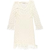 Trina Turk Womens Manzanillo Sweater Dress, White, Small