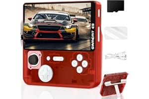 CHEFFUN Retro Handheld Game Console - 5 Inch IPS Screen, Linux System, Pre-Installed 64GB TF Card Built-in 15000+ Classic Games, 1280x720 Pixels, Game Searchable, Portable Pocket Arcade with Desktop Stand