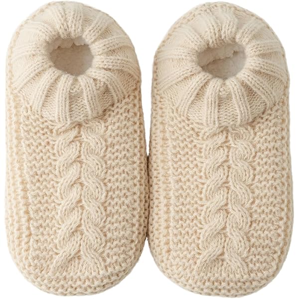 Chaussettes D'hiver En Tricot Avec Doublure En Polaire Thermique