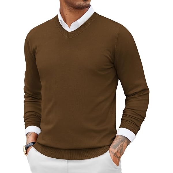 Suéter Masculino Comfortably Collared Gola V - Caimento Slim Fit Com Tecido Leve E Respirável