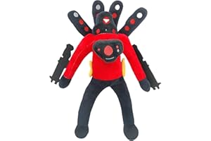 GMGYGGY Skibidi Stuffed Toilet Plush Titan Speakerman Toy, Toiletman TVman Cameraman Boss Soft Stuffed Doll Home Decor Pillow, Collectible Gifts for Fans and Kids