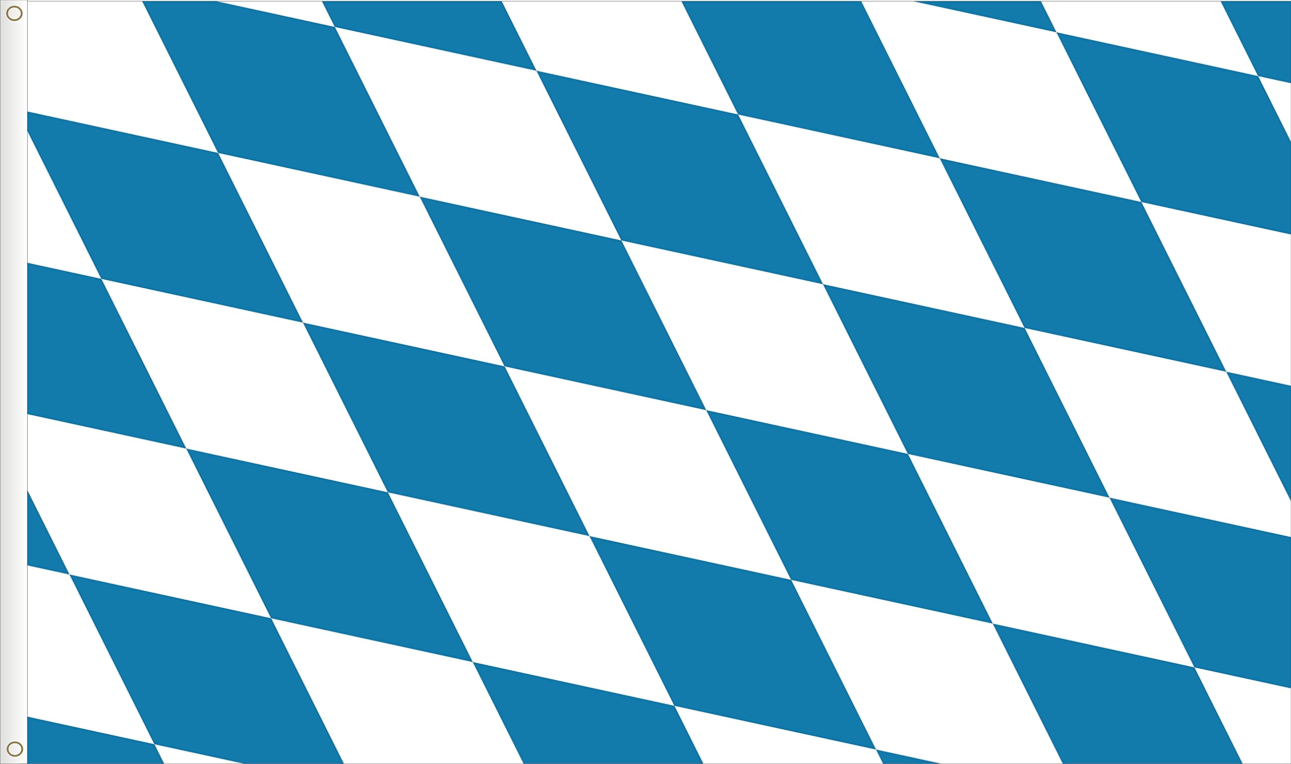 FLAG OF THE DUCHY OF BAVARIA GERMANY. STANDARD SATIN QUALITY. SIZE 150X90