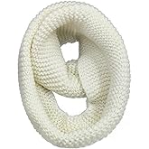Warm Scarf for Winter Women & Men, Knit Wool Loop Infinity Scarves Thick & Chunky Neck Warmer For Cold Weather U-SY-WS7