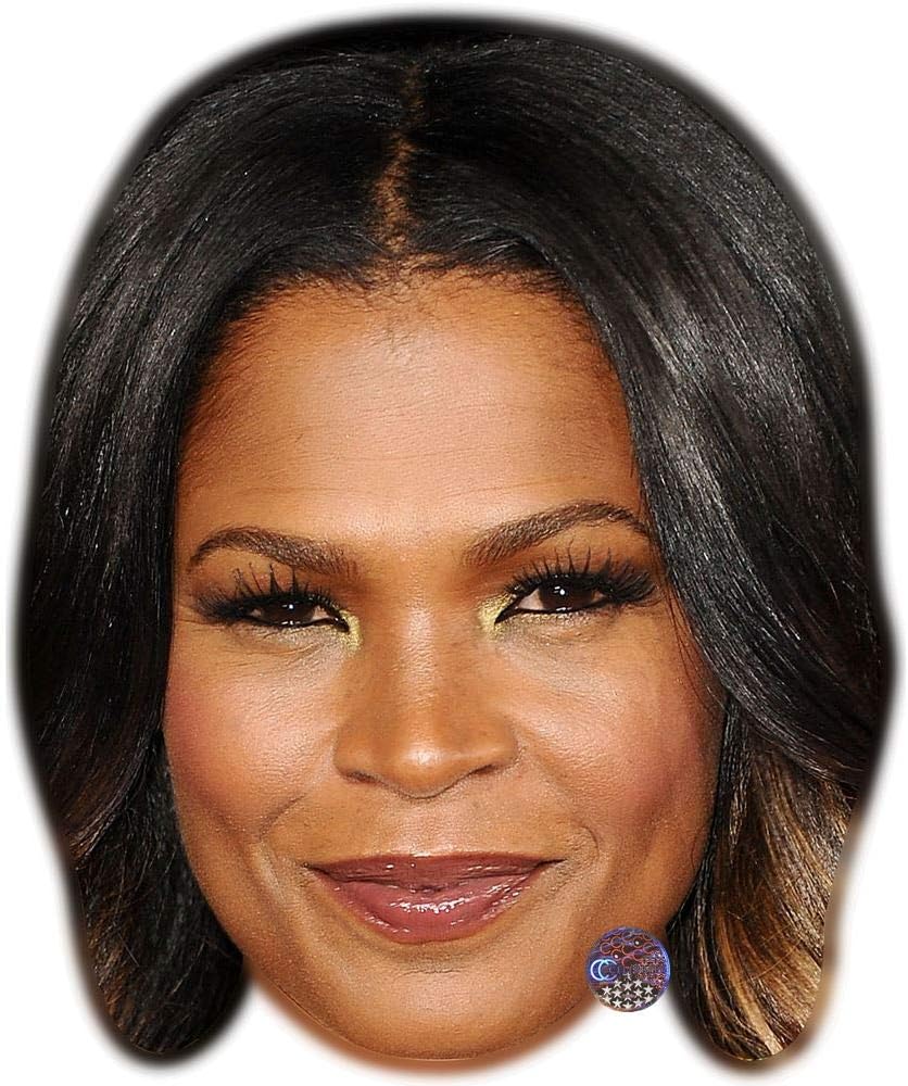 Amazon Com Nia Long Smile Celebrity Mask Flat Card Face Fancy