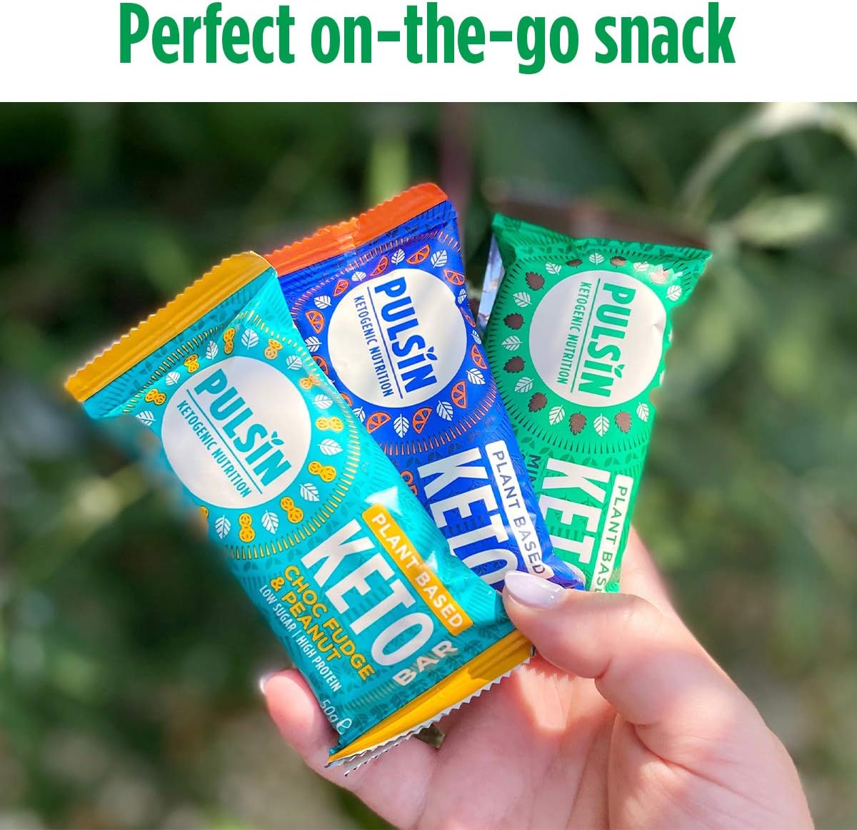 Pulsin, Keto Protein Bars, Mint Choc, 50g x18, 12.7g Protein, 16.0g Fat, 8.5g Carbs, Gluten Free, Plant Based - Image 4