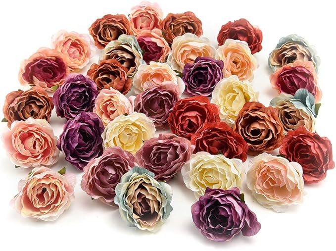 Flower heads in bulk wholesale for Crafts Carnation Silk
