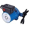 BOKYWOX 110V NPT3/4'' Domestic Hot Water Circulation Pump 3-Speed Hot Water Recirculating Pump 93W Circulator Pump for Solar Heater/Faucet(RS15/6B) Blue