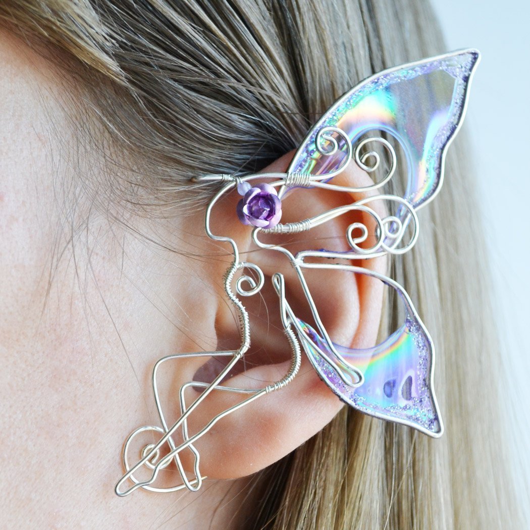 Fairy Ear Cuff Elven Ear Cuffs Cosplay Unique Jewelry Clear