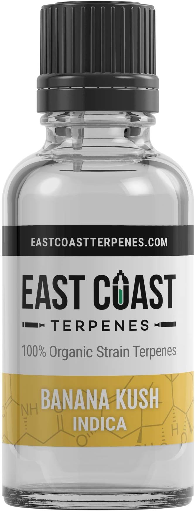 East Coast Terpenes - Banana Kush Strain-Specific Liquidizer - 100% Pure Organic Solution (1 ml)