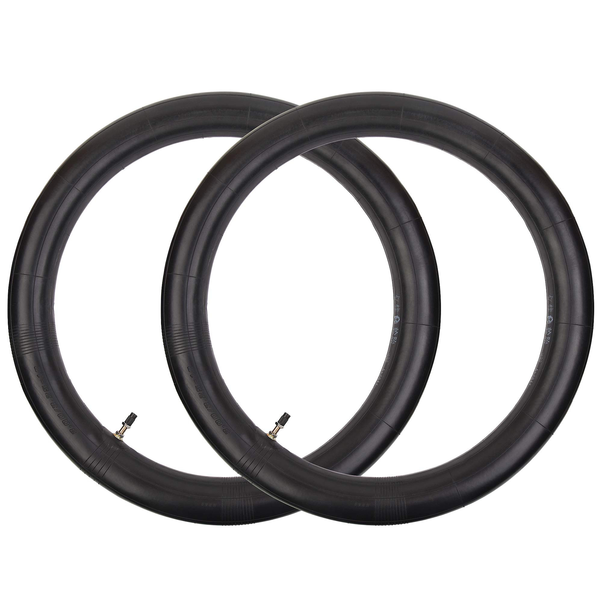 RUHUO 2 Pack of 3.00/3.25-18 Inner Tube with TR4 Straight Valve Stem replacement for Pro Sport Motorcycle Tire