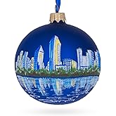 San Diego, California Glass Ball Christmas Ornament 3.25 Inches