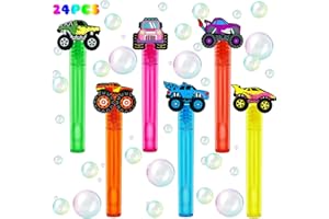 uoyoi Monster Truck Party Favors,24Pcs Car Bubble Wands for Kids,Cool Bubble Wand for Monster Truck Birthday Party Supplies,Classroom Prizes Pinata Goodie Bag Stuffers Gift