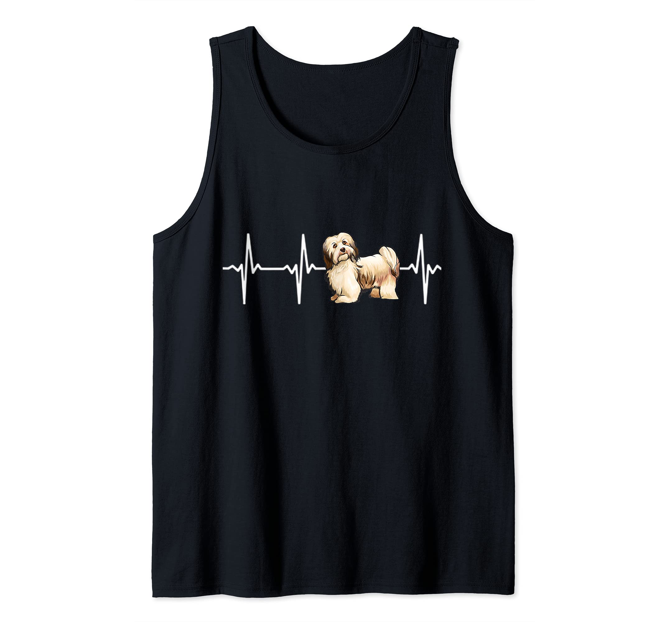 Havanese Heartbeat Love My Dog Tank Top