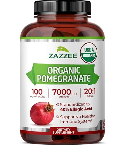 Amazon.com: Supersmart - Double Pomegranate (High Strength) - 90% Ellagic  Acid & 40% Punicalagins - Pomegranate Extract Supplement - Advanced  Antioxidant | Non-GMO & Gluten Free