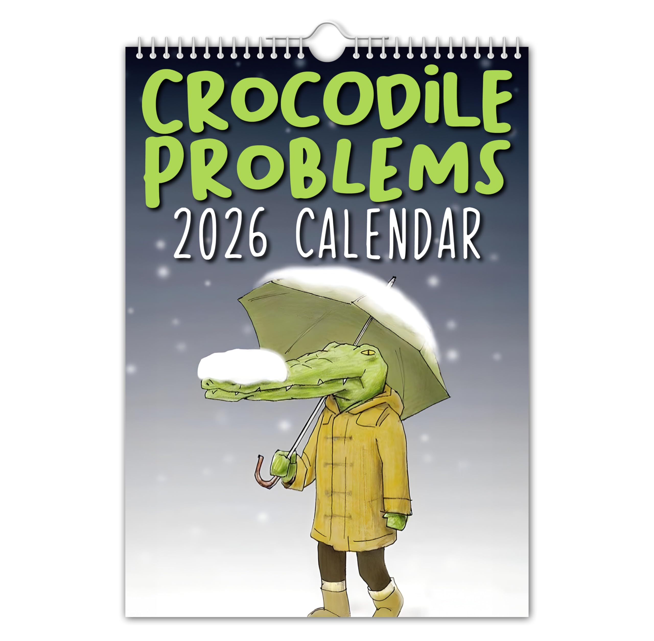 The Calendar King // Crocodile Problems - 2026 Wall Calendar - ORIGINAL (Full Colour, A4 size)