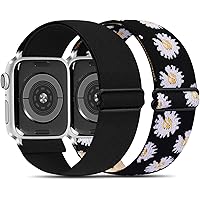Meliya Elastic Watch Band Compatible with Apple Watch 38mm 40mm 42mm 44mm, Adjustable Soft Stretch Bracelet Strap…