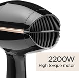 BaByliss Salon Pro Hair Dryer 2200W AC Motor Ionic Frizz-Control 3 heat 2 speed view 2